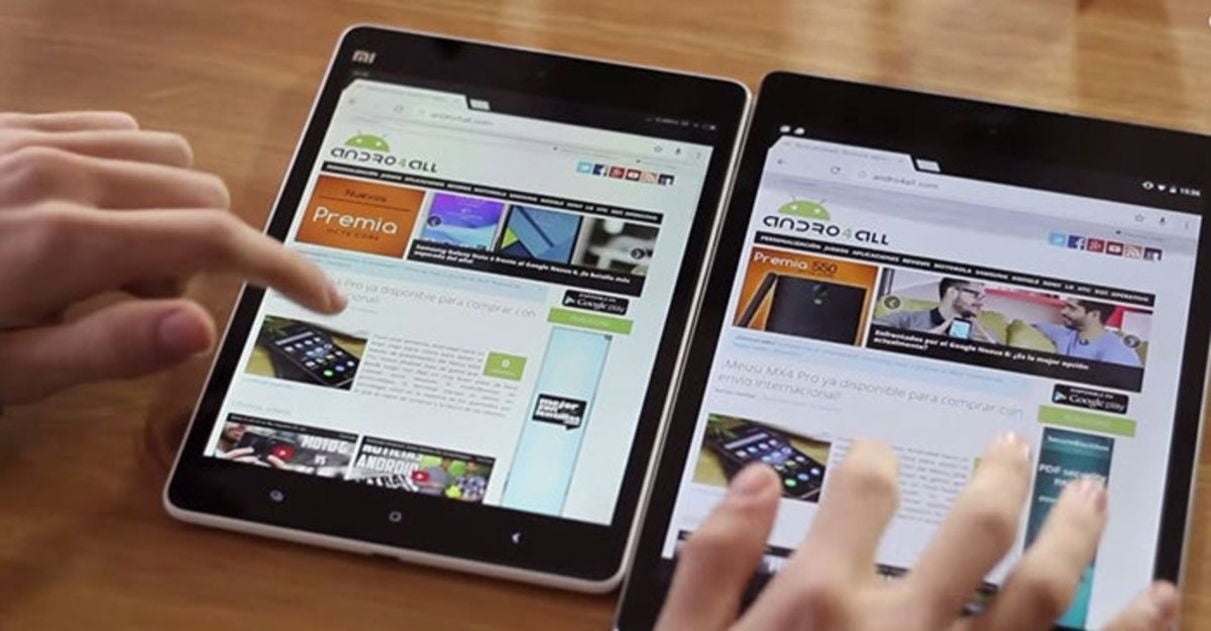 Google Nexus 9 vs Xiaomi Mi Pad navegación