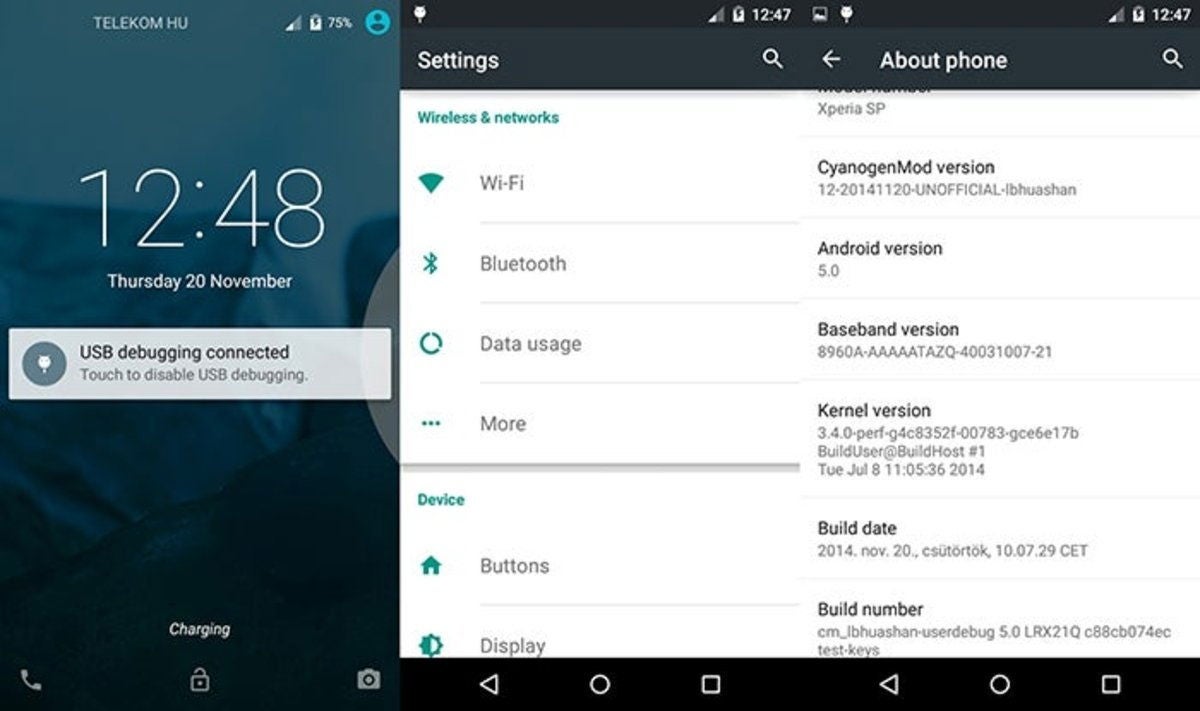 Lollipop en el Sony Xperia SP