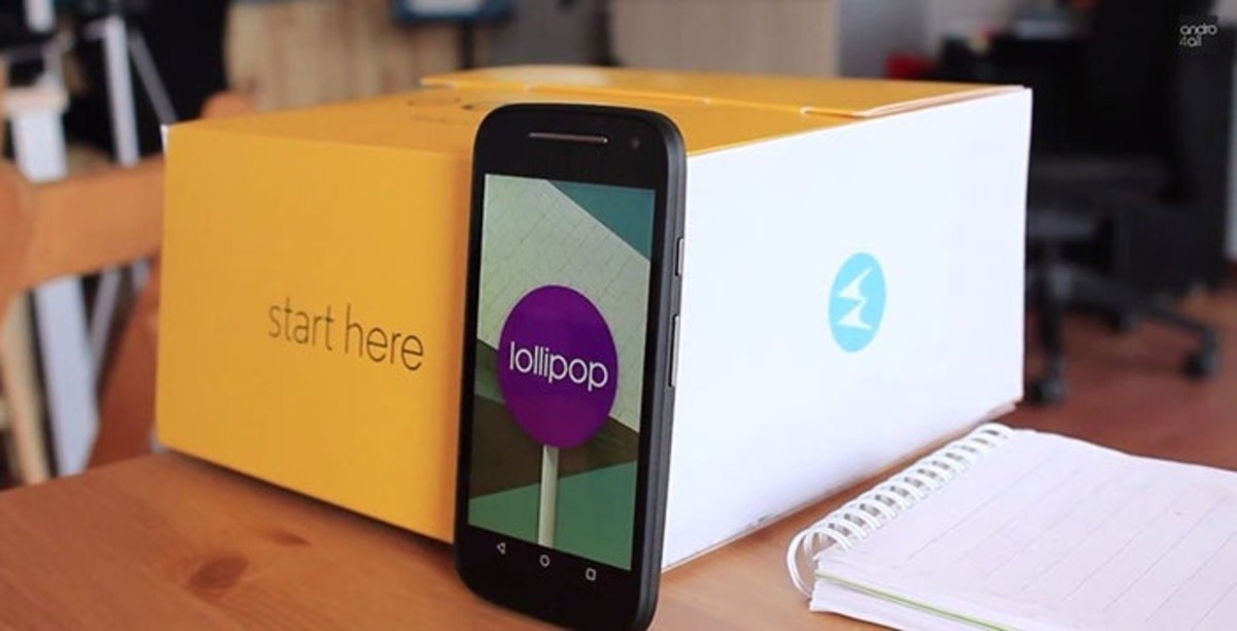 Android Lollipop en el nuevo Motorola Moto E