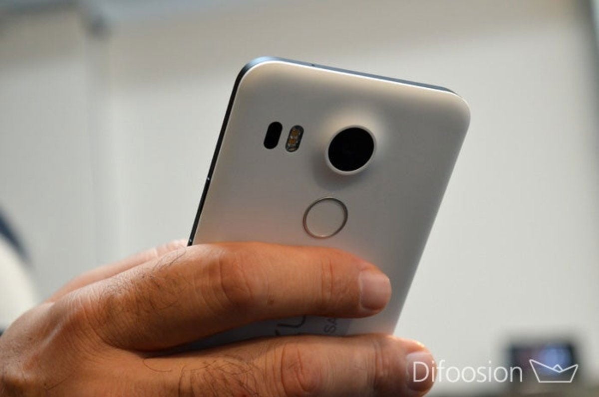 Nexus 5X trasera sensor