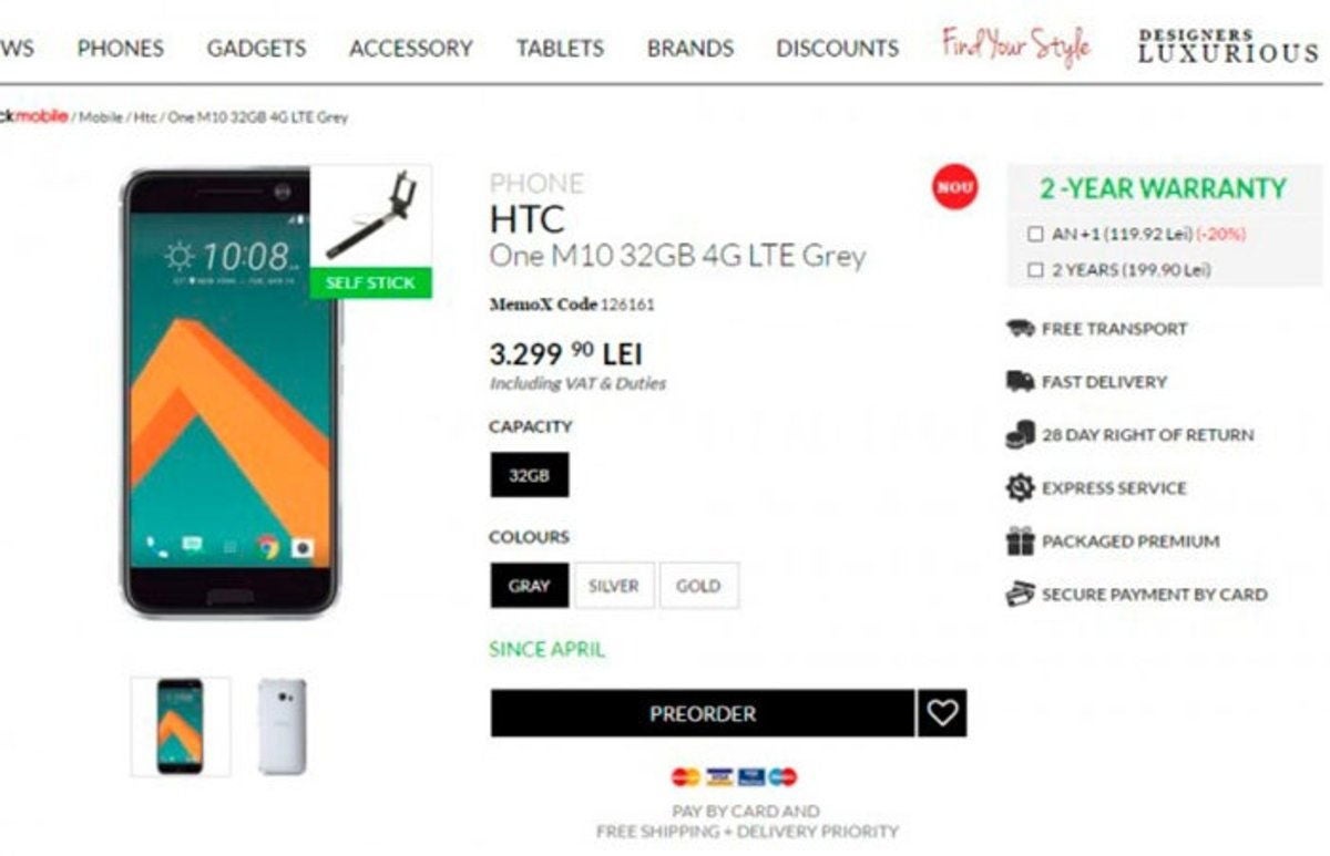 Si quieres un HTC 10, ve preparando más de 700 euros