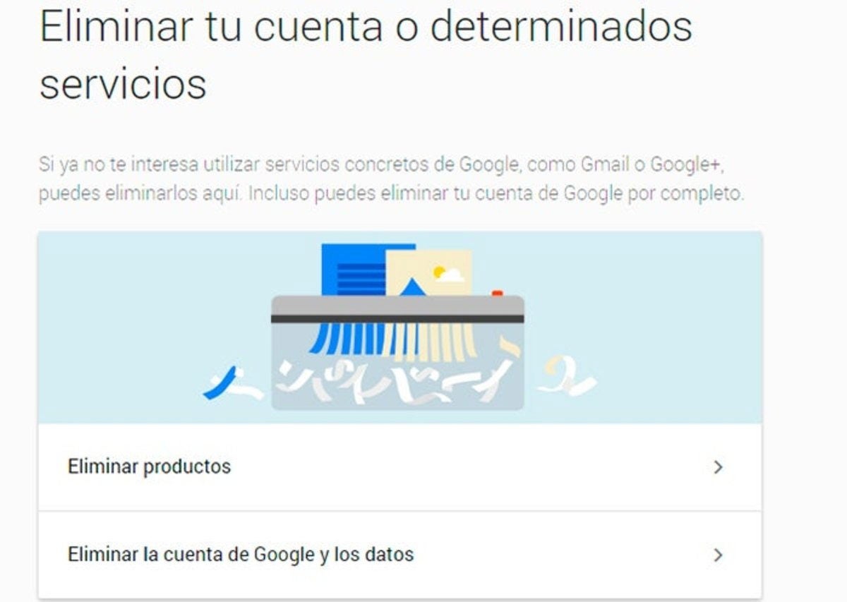 Cómo eliminar una cuenta de Google o Gmail, paso a paso