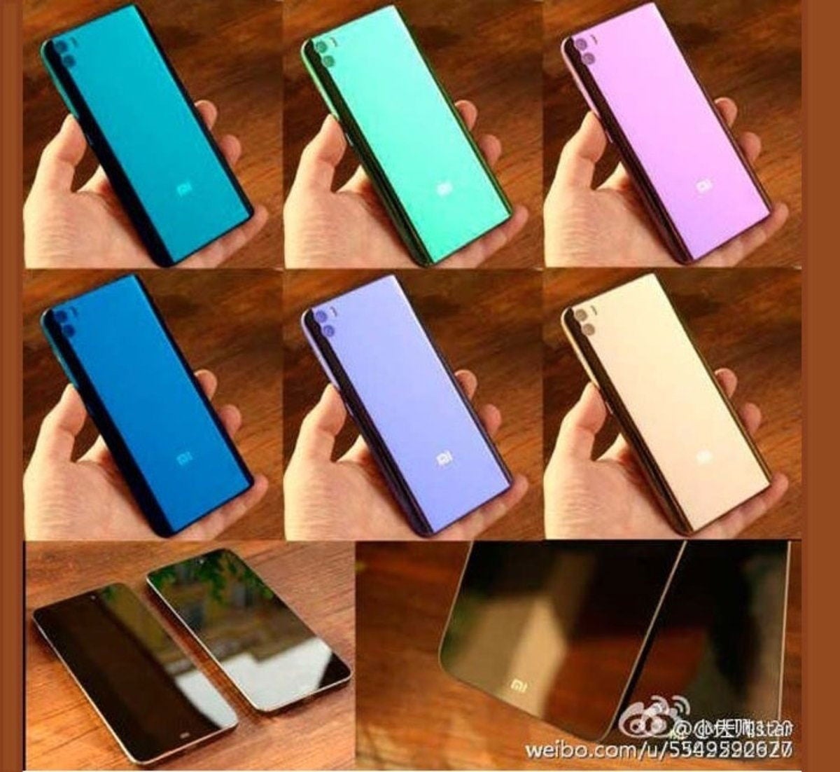 Note 2 Color Salen a la luz todos los colores del nuevo Xiaomi Mi Note 2 en una imagen
