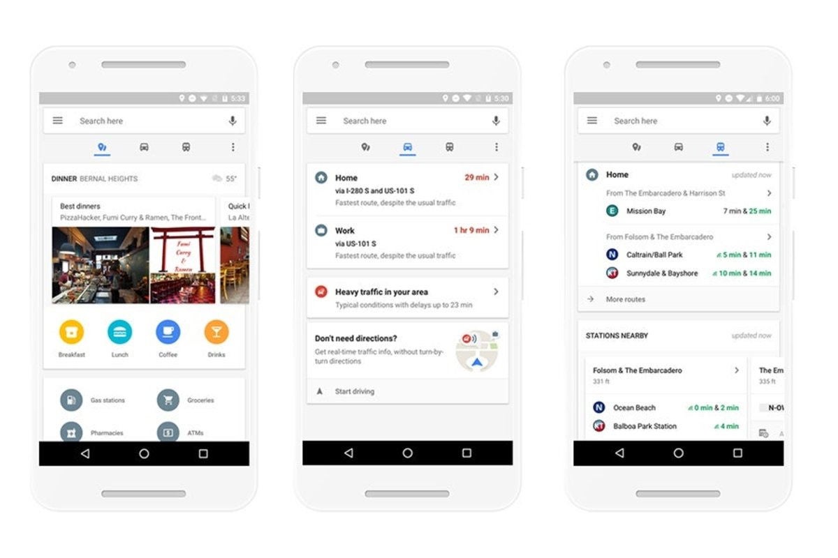 Google Maps para Android ahora es más útil gracias a su nueva barra de ...