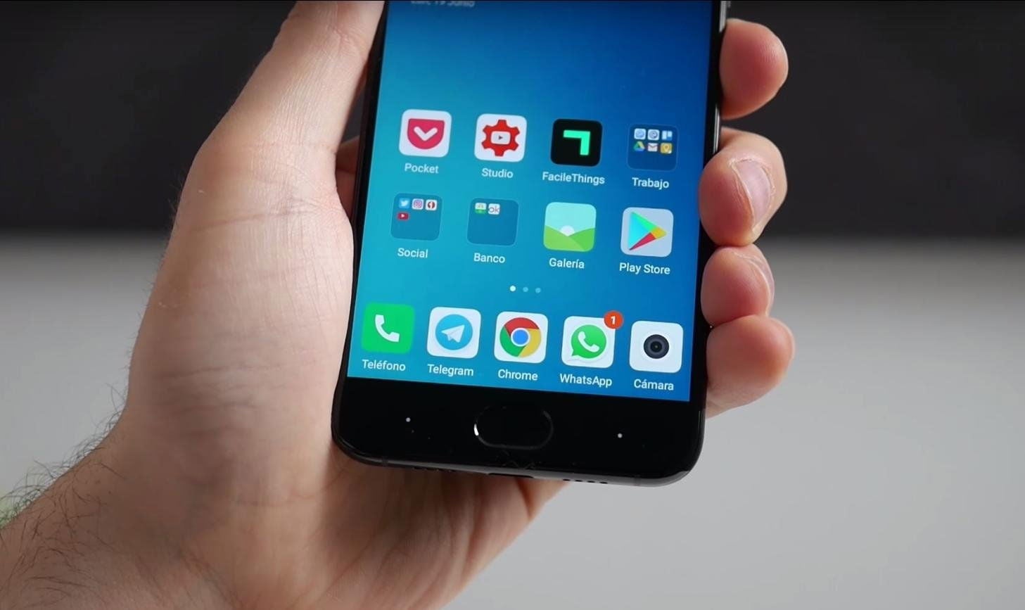 Xiaomi Mi 6 frontal aplicaciones