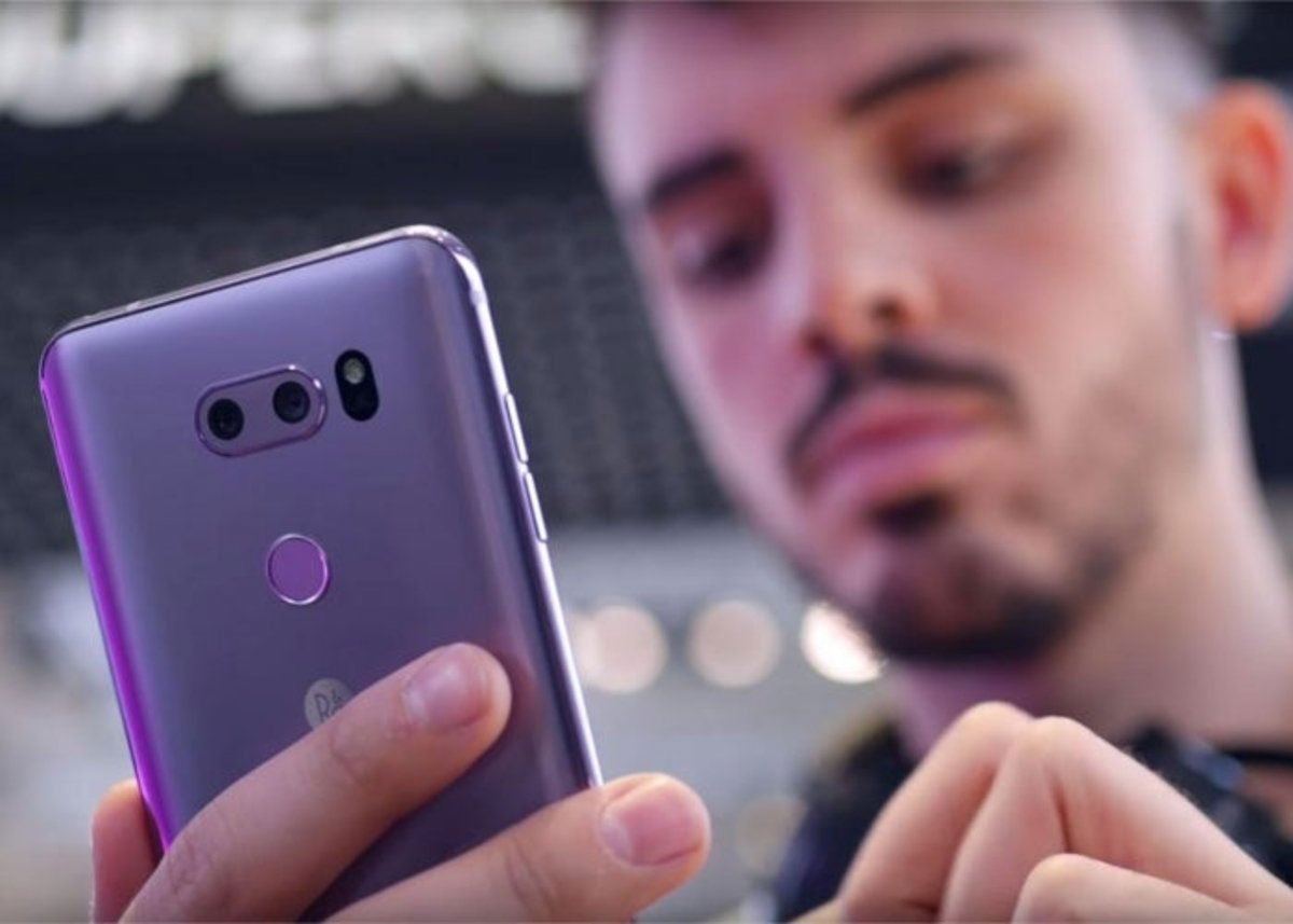 LG v30 cámara lector