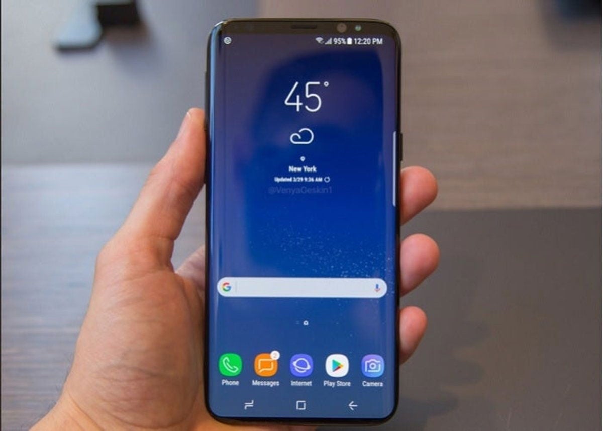 Galaxy S9 render iphone x