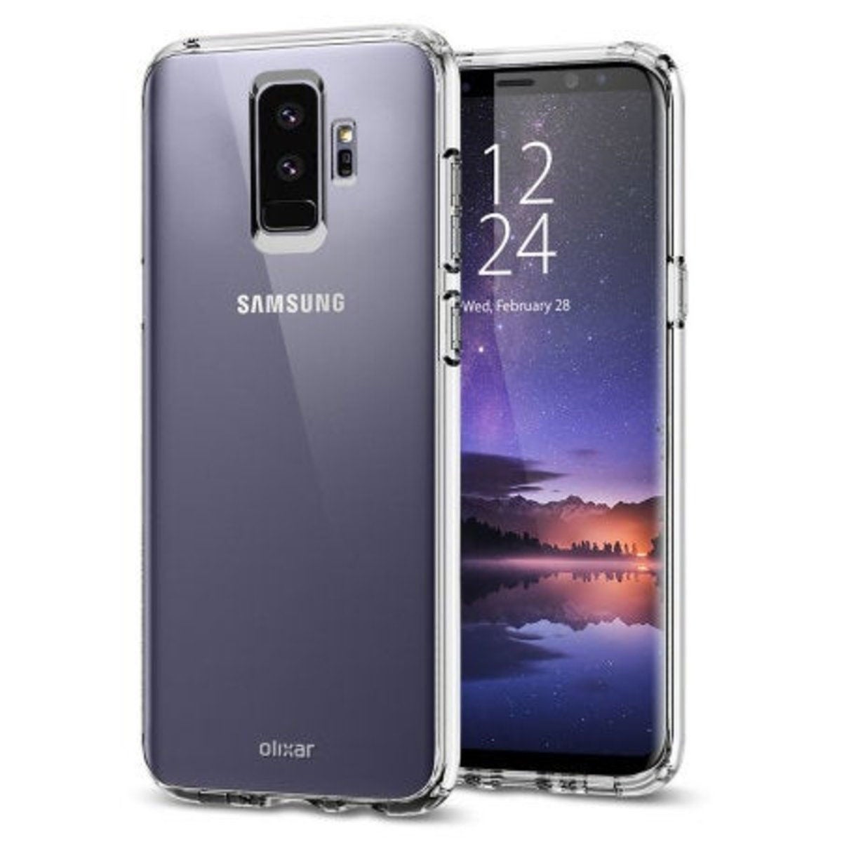 Samsung Galaxy S9+ en funda transparente
