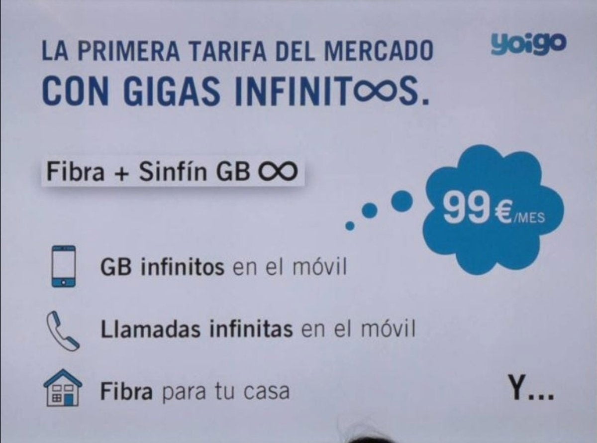 Tarifa inifinita de Yoigo