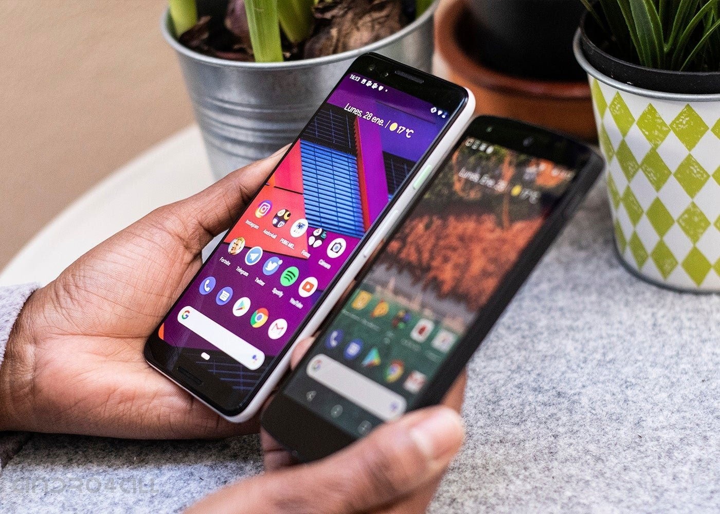 Pantalla Google Nexus 5 vs Google Pixel 3