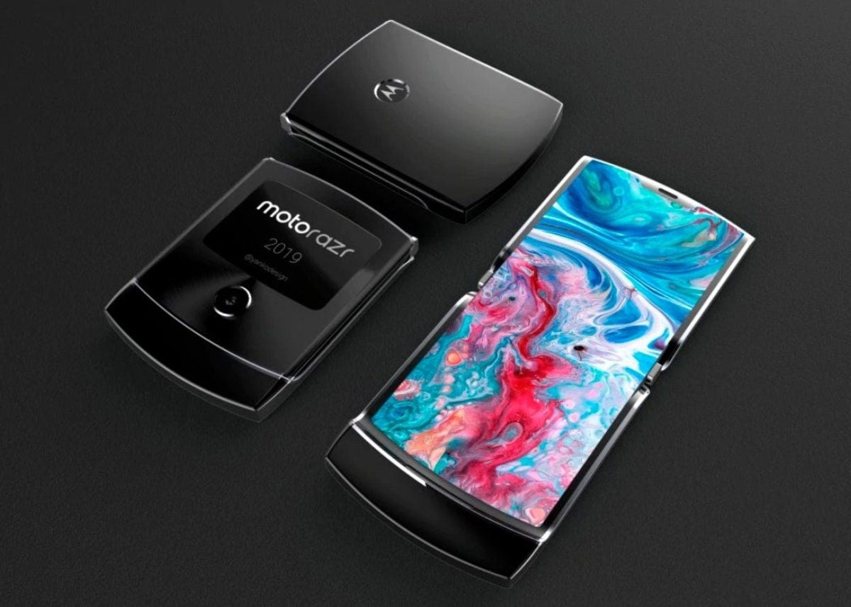 Moto Razr 2019 concepto sin marcos