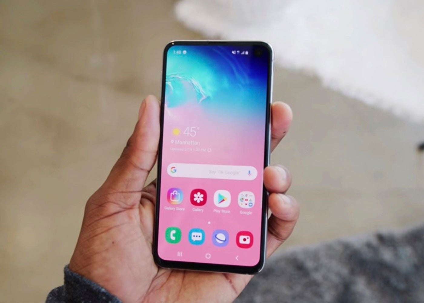 Samsung Galaxy S10e frontal
