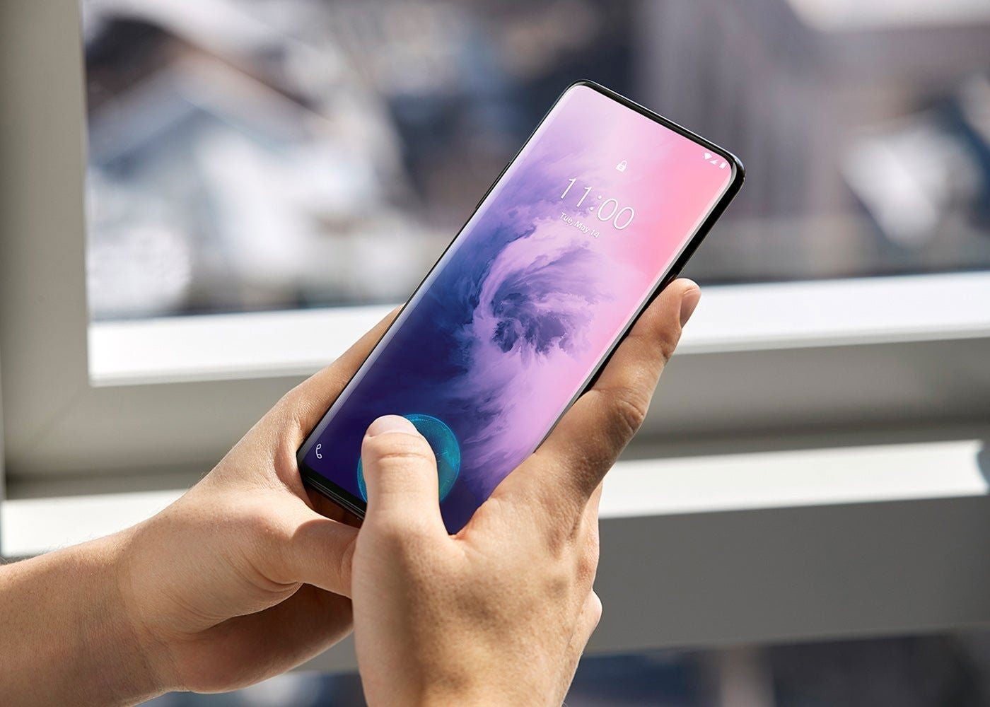 OnePlus 7 Pro, lector de huellas