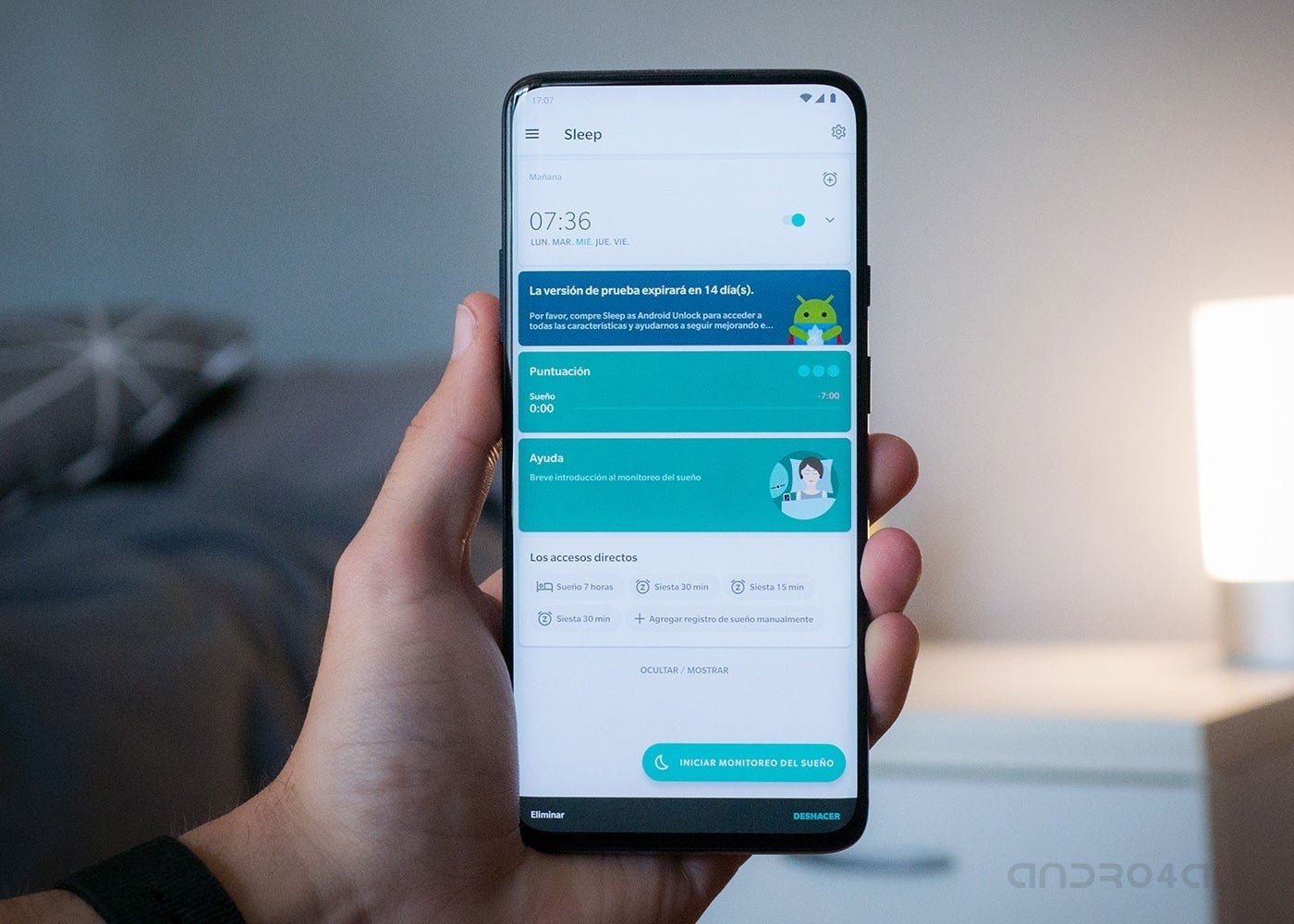Sleep as Android analiza tus ciclos de sueño para aconsejarte cómo mejorar tus hábitos.