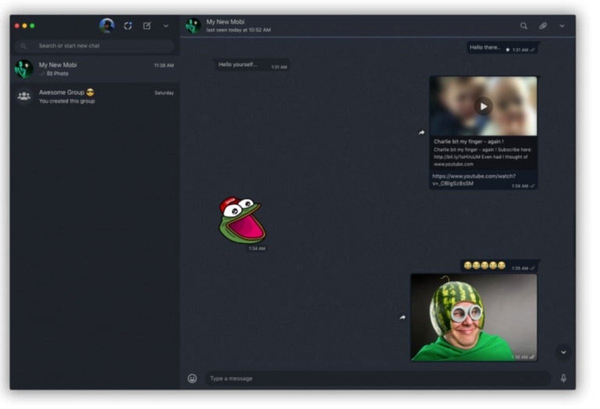 WhatsApp modo oscuro escritorio