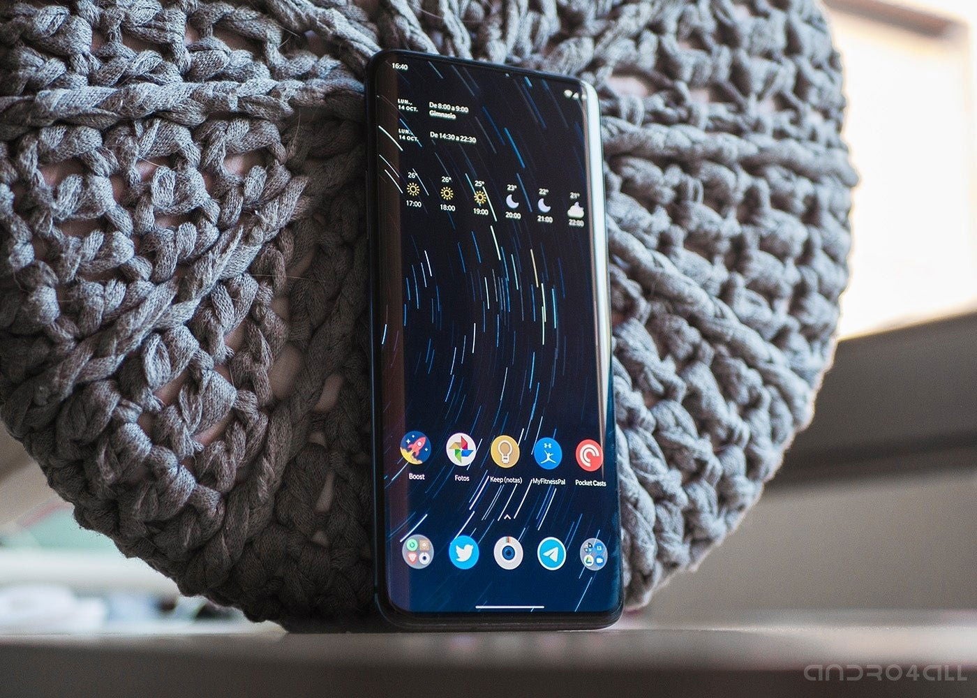 OnePlus 7T Pro, pantalla encendida