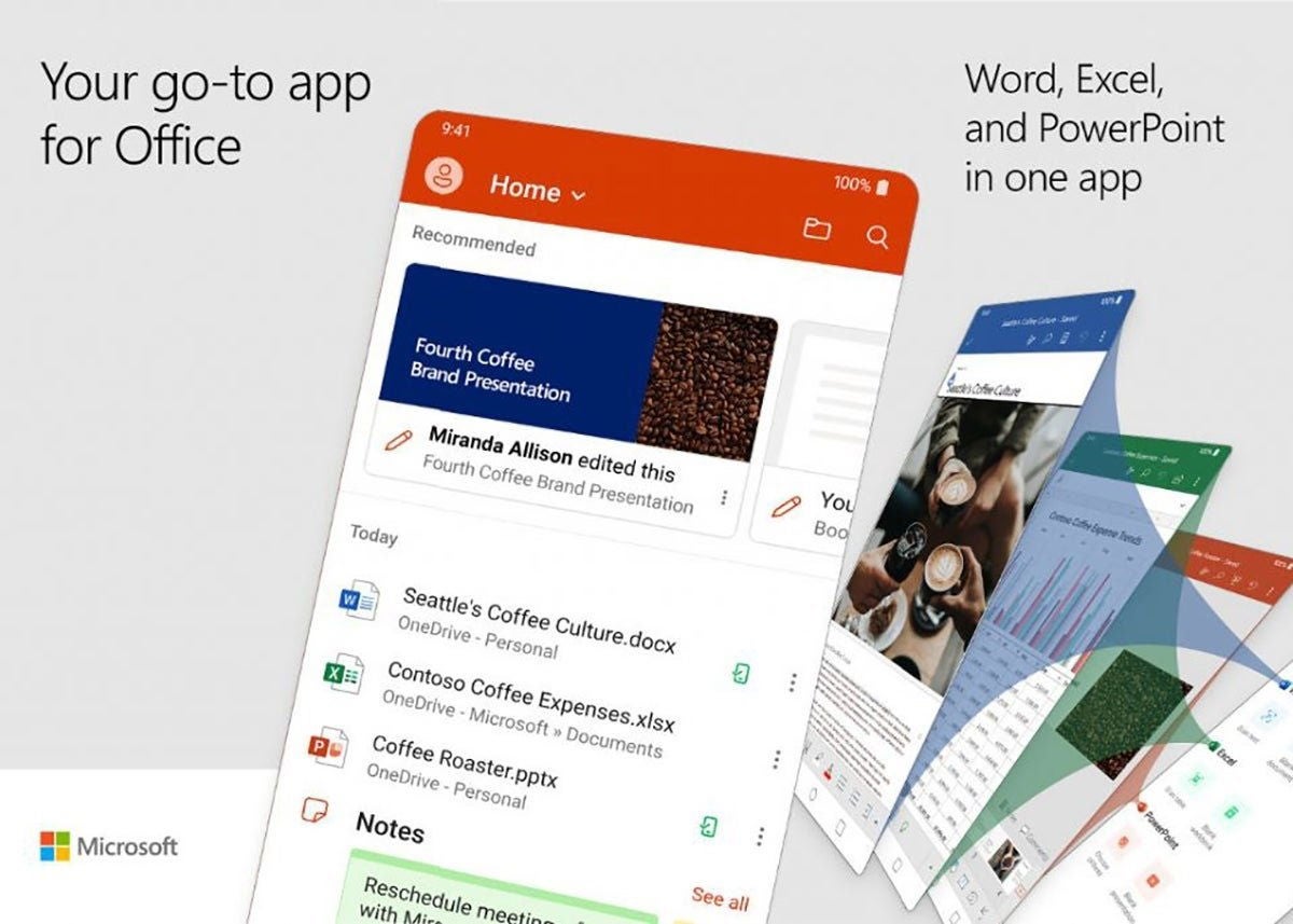 Microsoft Office, la app más completa de la lista.