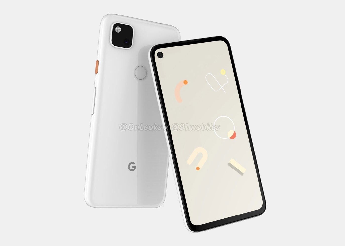 Pixel 4a, frontal y trasera