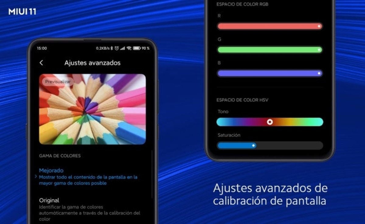 Calibracion de pantalla en MIUI 11