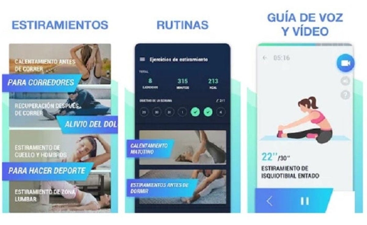 App Ejercicios de estiramientos en casa