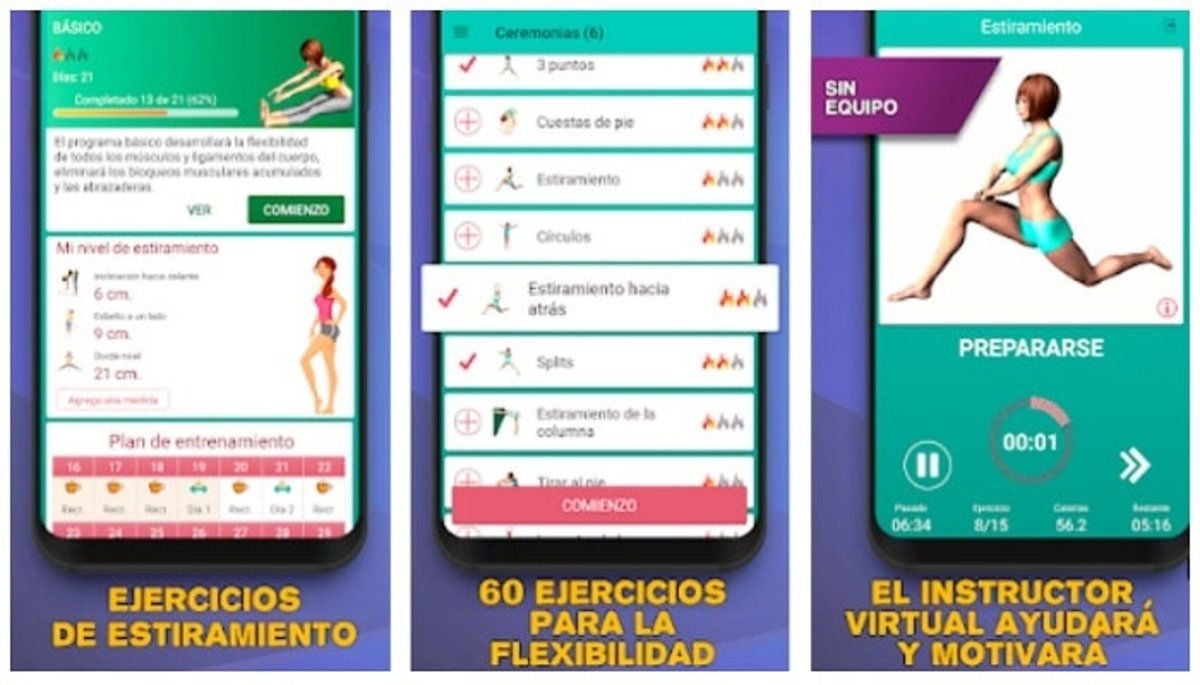 App flexibilidad en 30 días de estiramientos