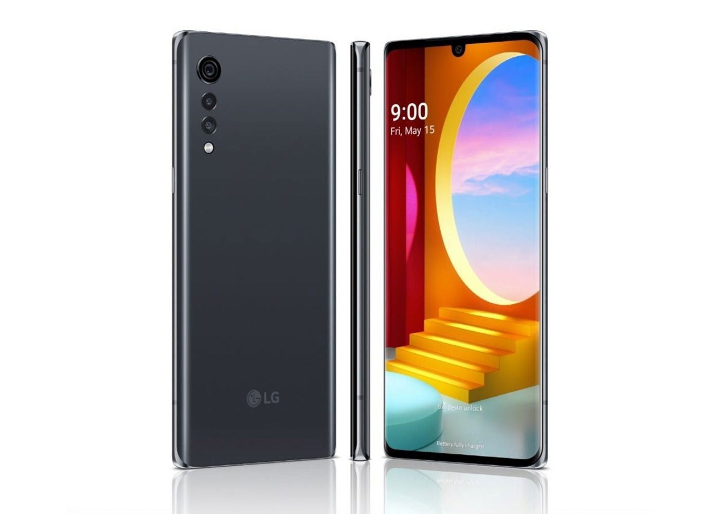 LG Velvet gris