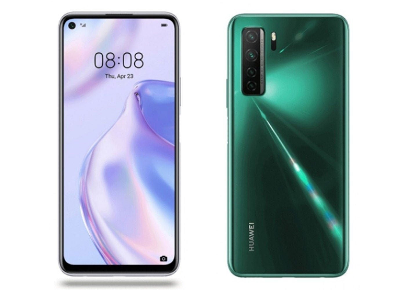 Huawei P40 Lite 5G parte frontal y trasera