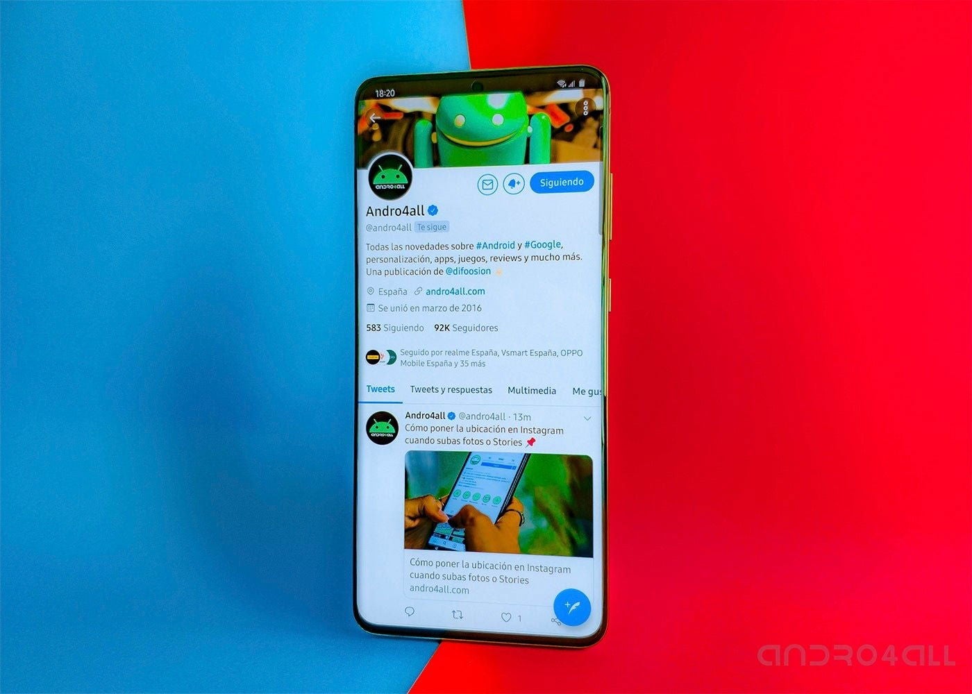 Samsung Galaxy S20 twitter andro4all