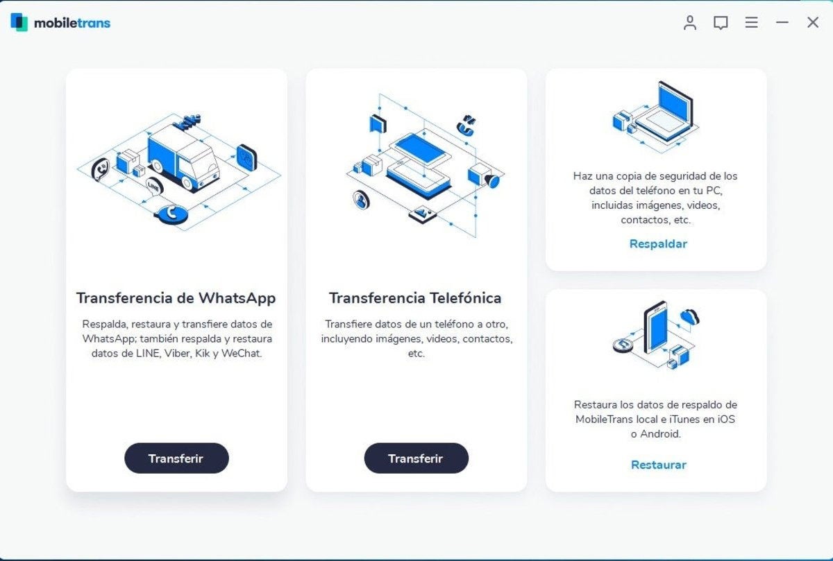 MobileTrans cuenta con software especial para la transferencia de aplicaciones