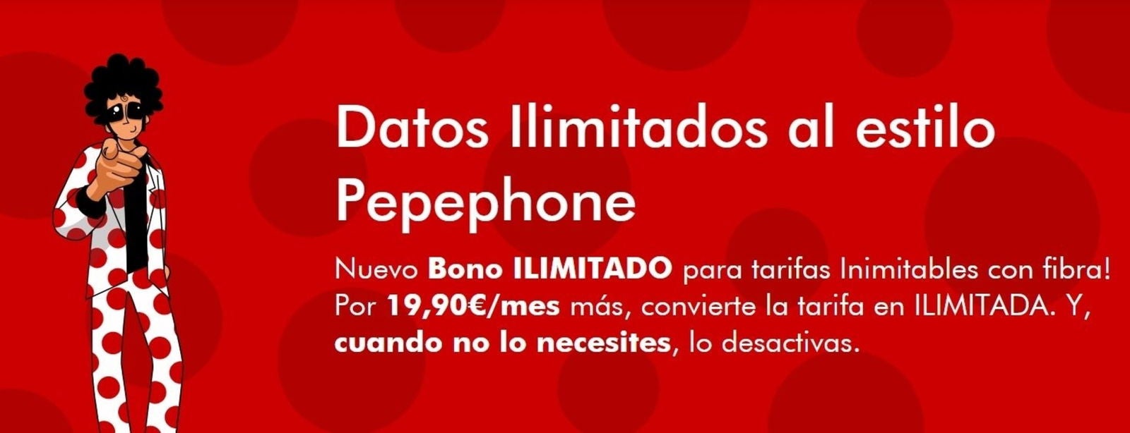 Pepephone ya ofrece datos ilimitados.