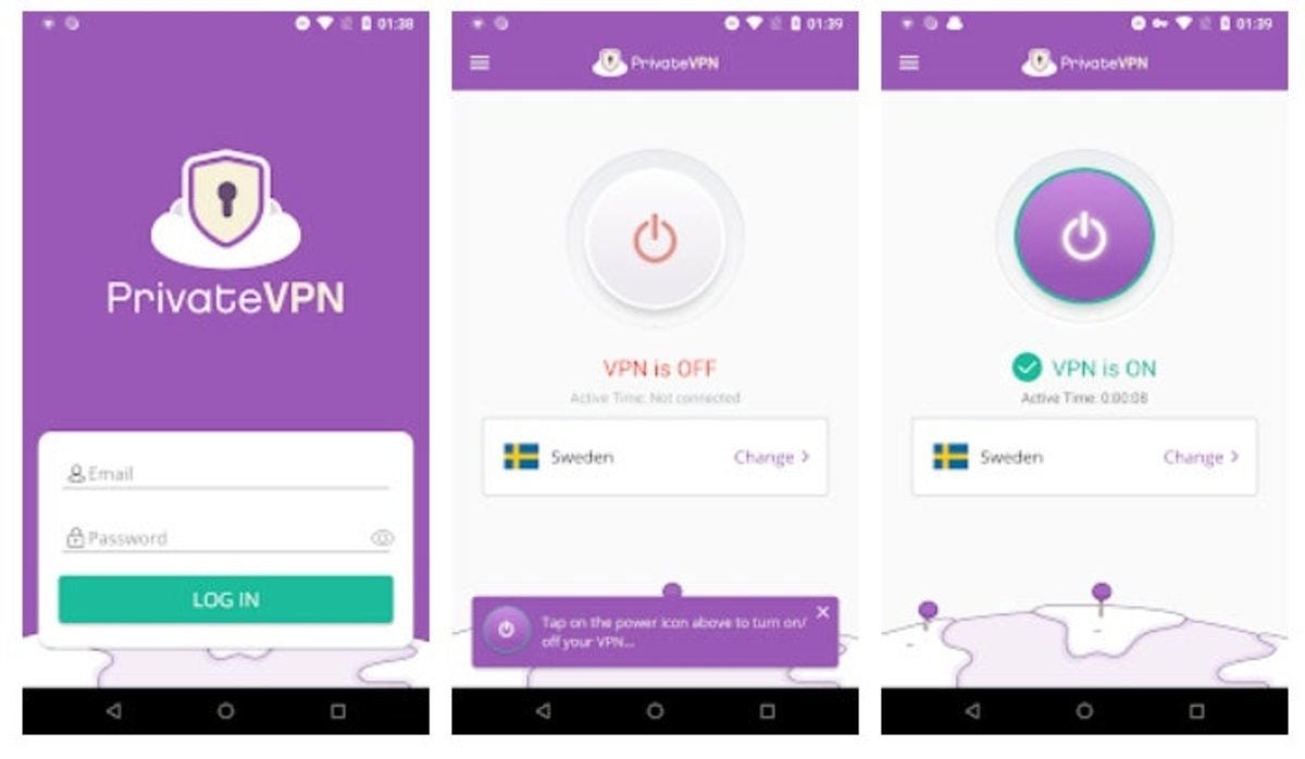 PrivateVPN, una de las apps más populares.