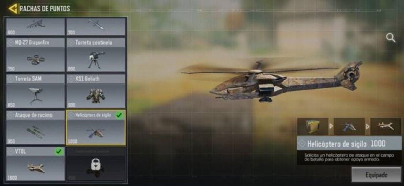 Call of Duty: Mobile - Helicóptero de Sigilo