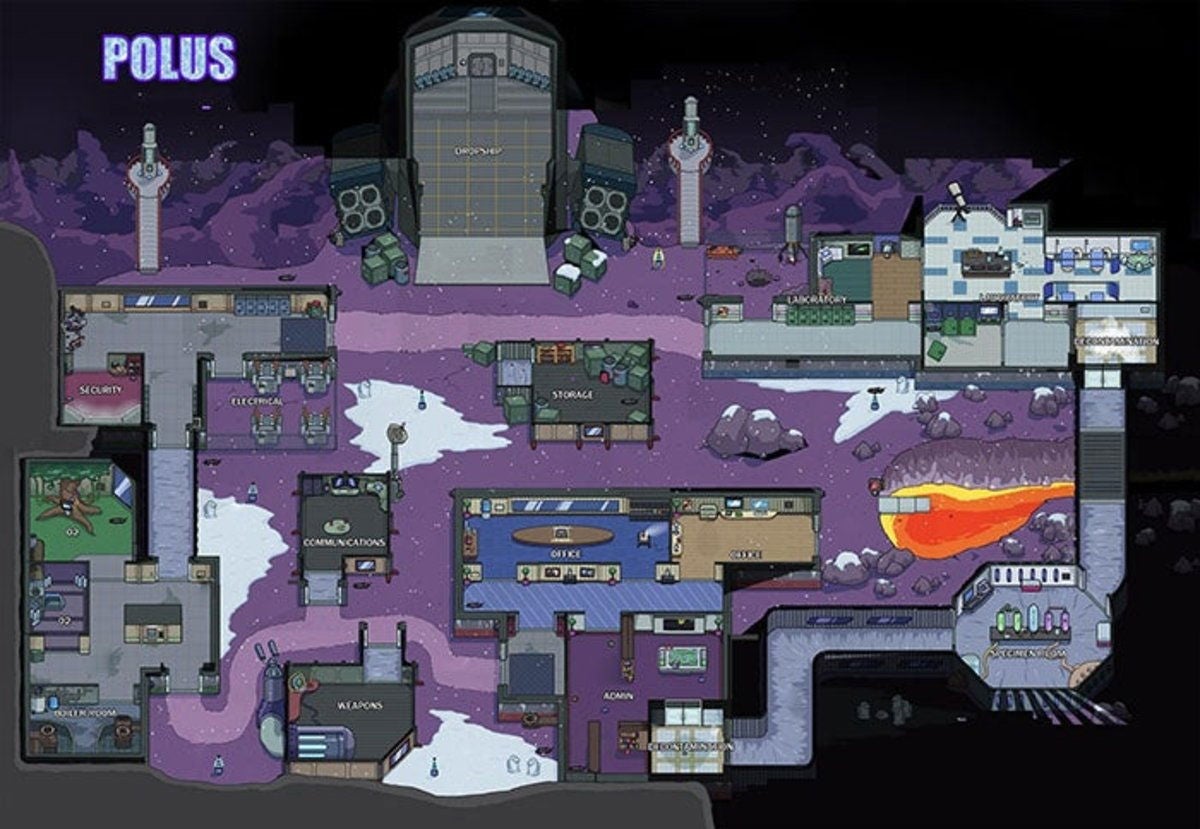 Tareas de Among Us en el mapa Polus