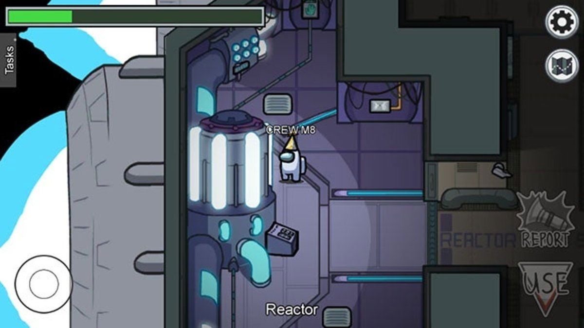 Acomoda el reactor en Among Us