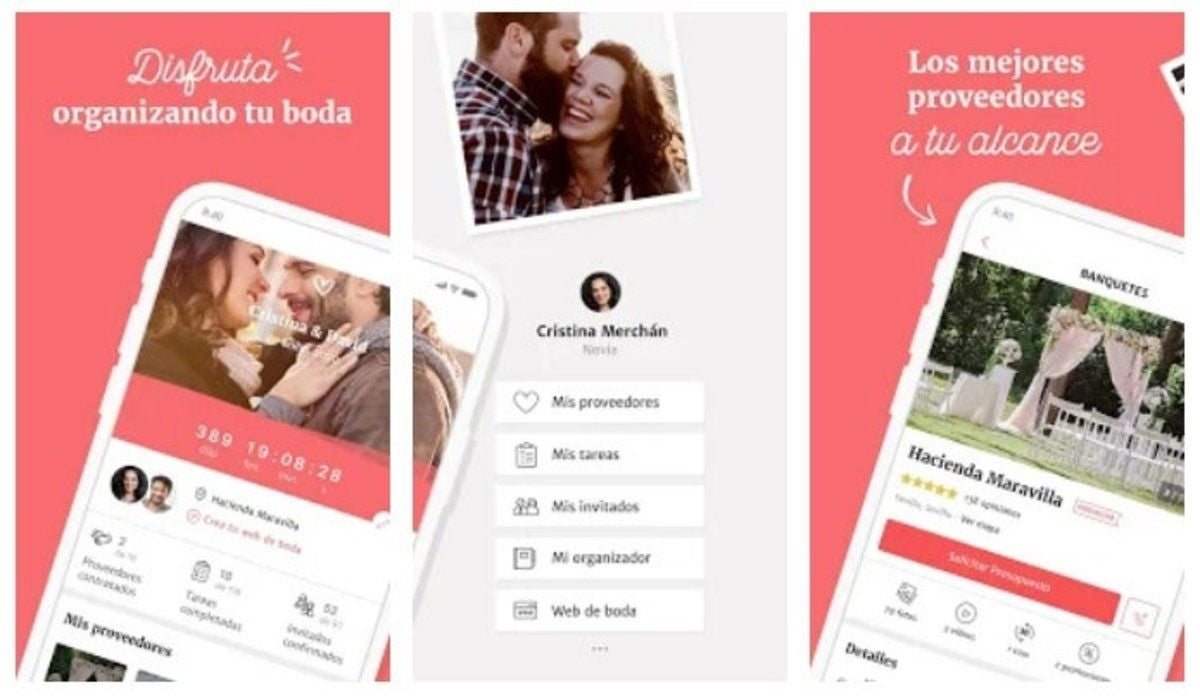 Bodas.net es una de las aplicaciones para organizar bodas más populares.