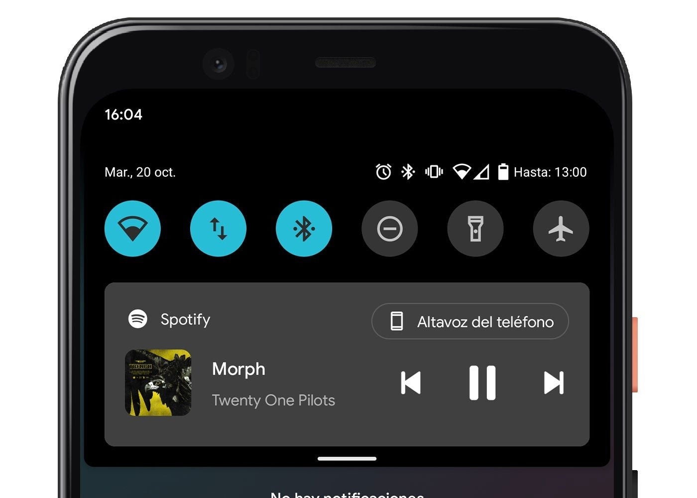 Puedes elegir el canal del audio desdse el nuevo panel de reproducción de Android 11.