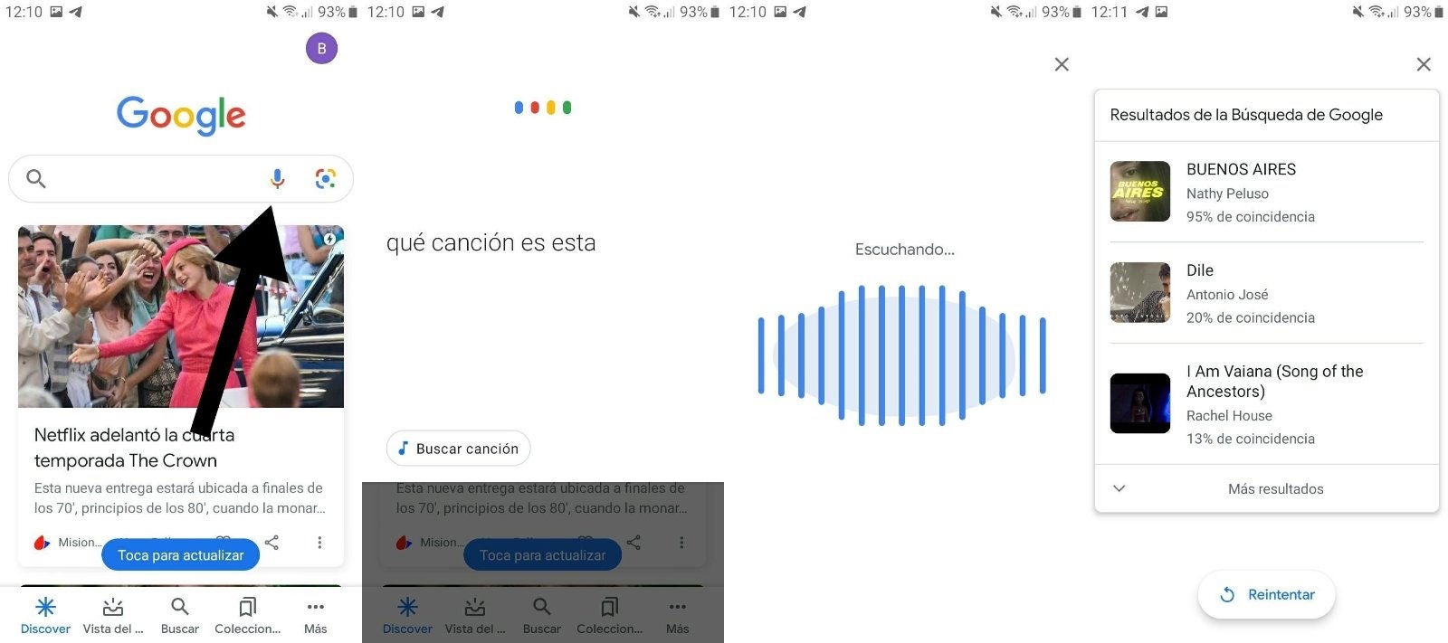 Pasos que debes seguir para encontrar una canción en Google.