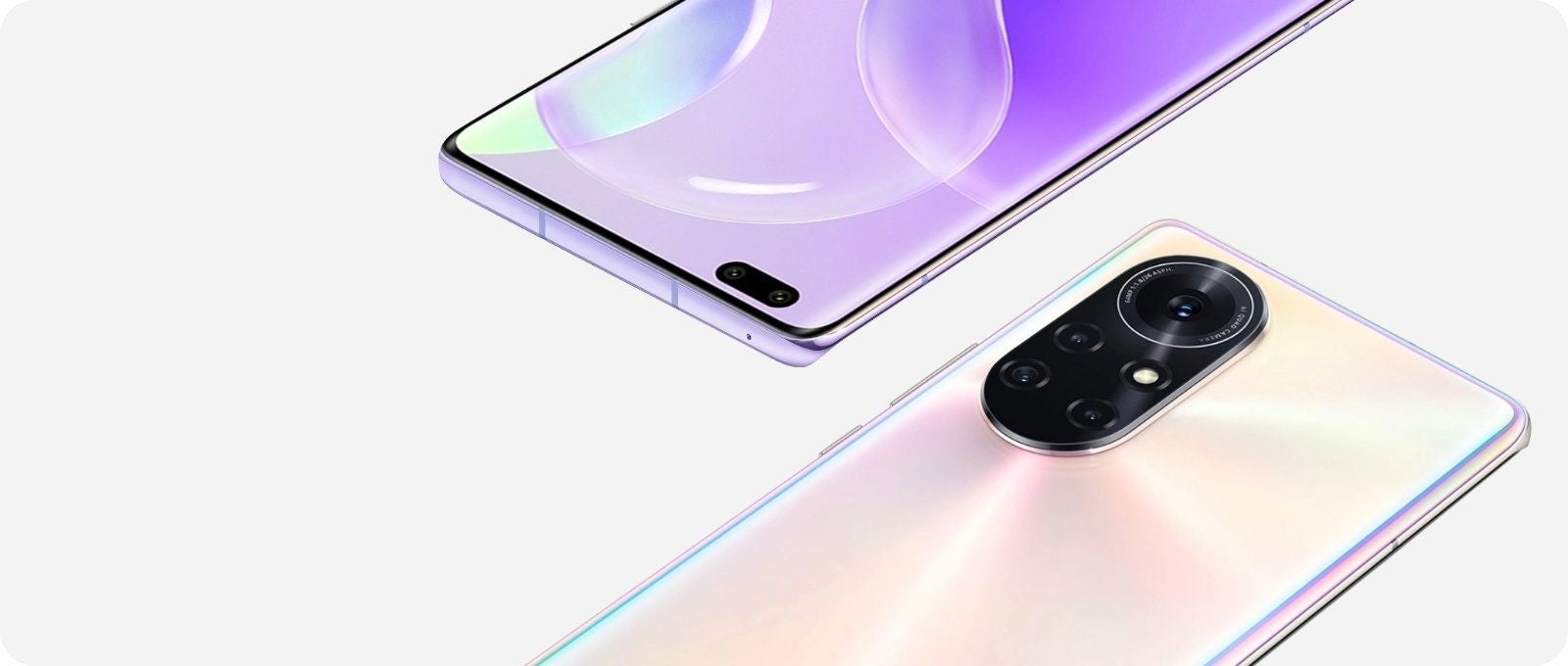 La parte frontal y trasera del Huawei Nova 8 Pro.