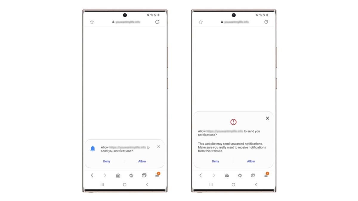Novedades de privacidad en Samsung Internet.