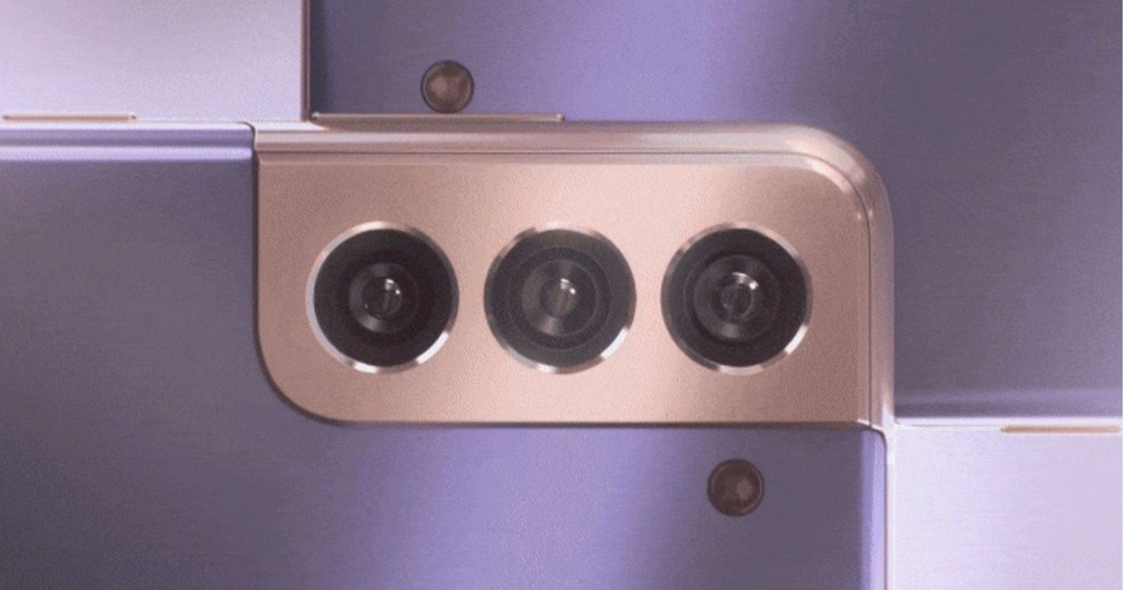 La triple cámara del Galaxy S21 Plus.