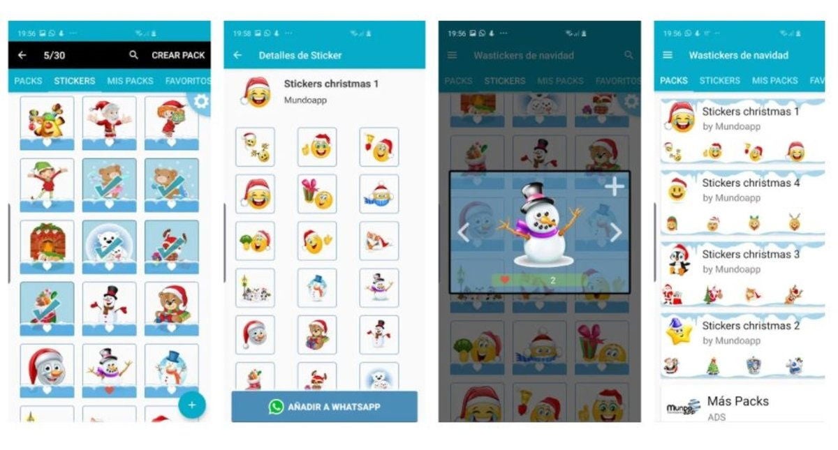 App wastickers stickers navidad.