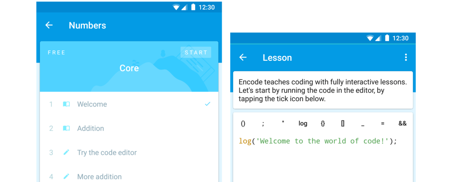 Encode, app para aprender a programar en Android.