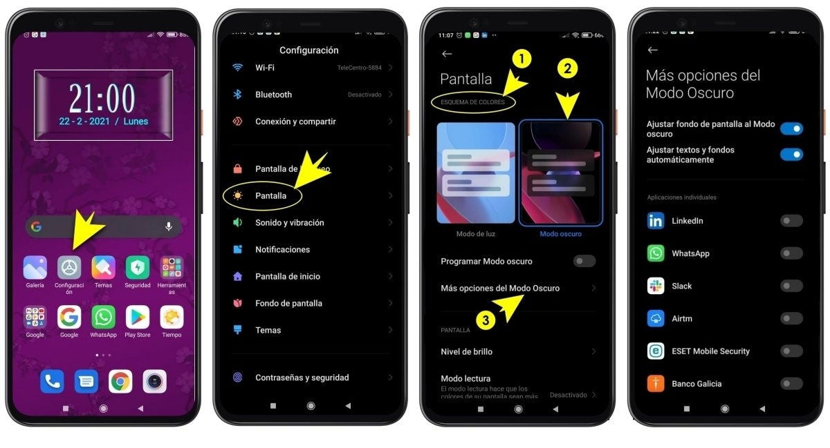 Cómo activar el modo oscuro en la app de Google