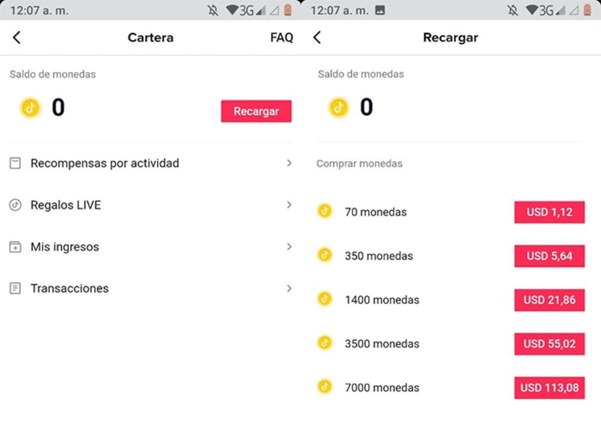 Los coins de la plataforma TikTok sirven para dar regalos a tus tiktokers favoritos