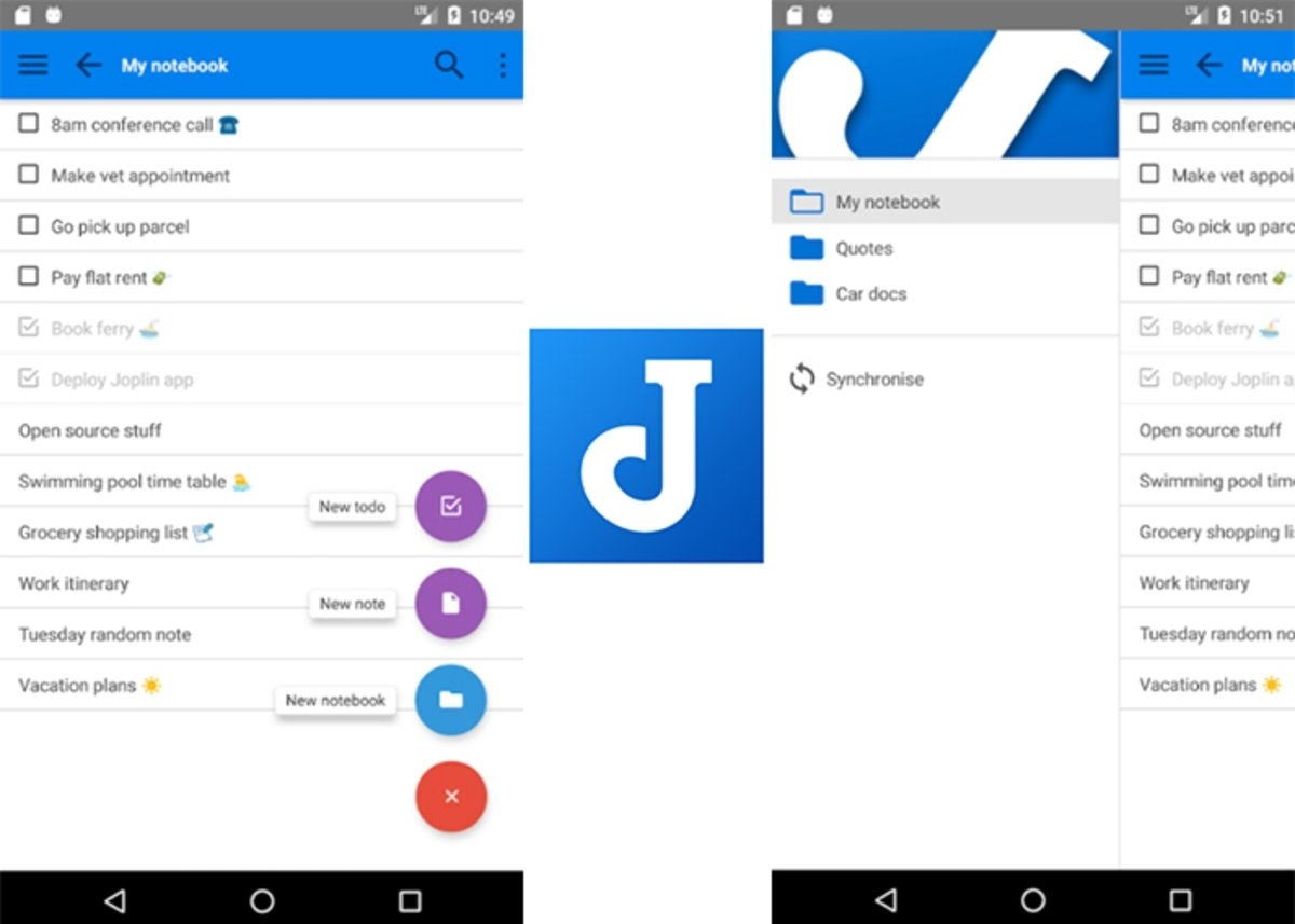 Aplicación gratuita para crear notas en Android