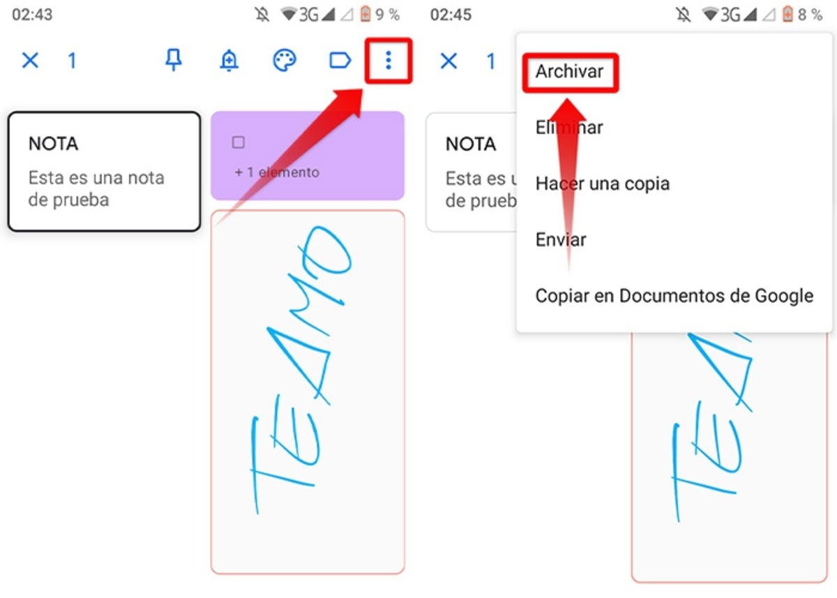 Así puedes archivar una nota en Google Keep desde tu móvil o PC