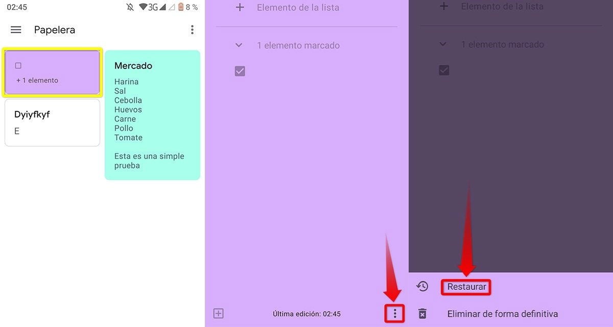 Restaurar tus notas de google keep es muy fácil. Sigue estos pasos