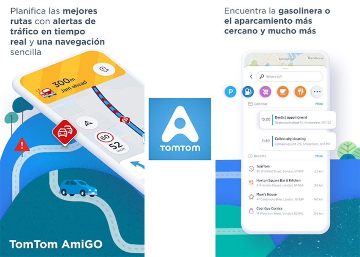 Una de las mejores opciones para evitar atascos en la vía es TomTom AmiGO