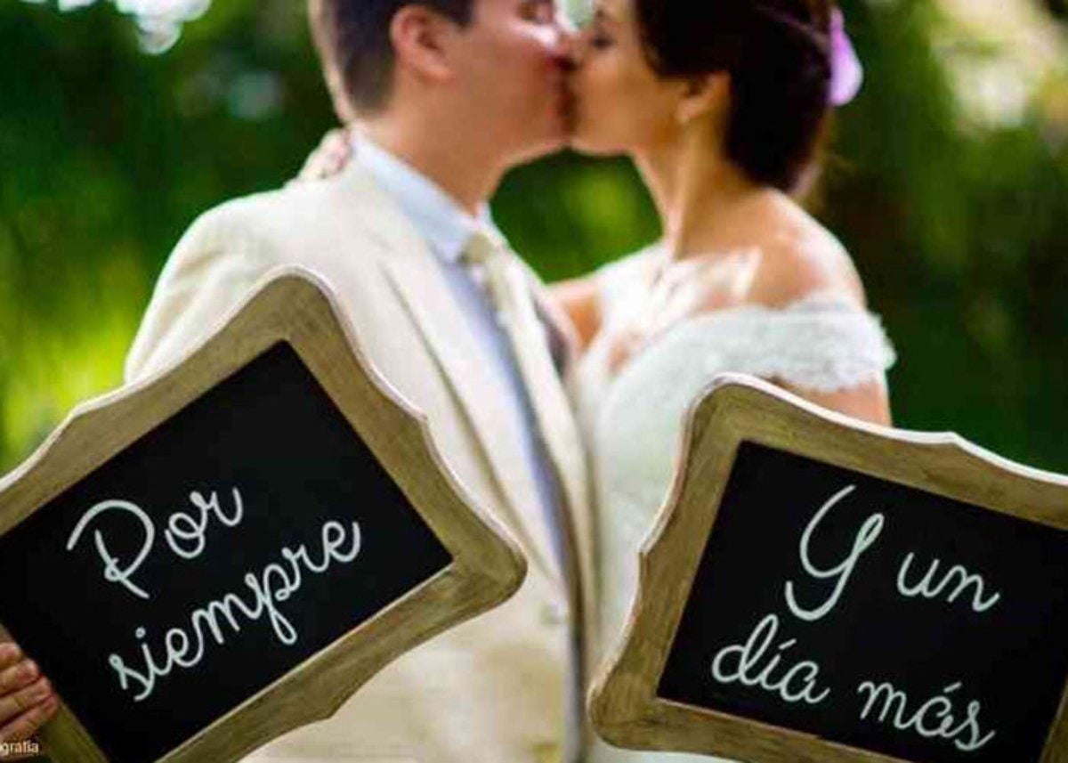 Si quieres una frase para boda graciosa, estas son tus opciones