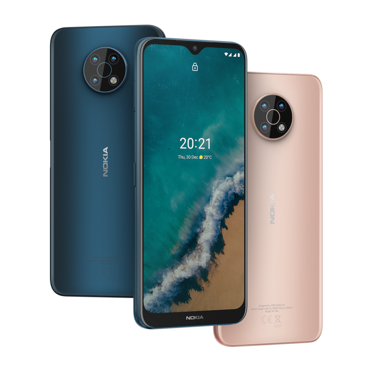 Los dos colores en los que está disponible el nuevo Nokkia G50.